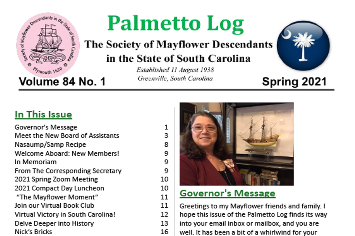 Palmetto Log Spring 2021